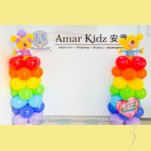 Teddy-bear-balloon-column-decoration